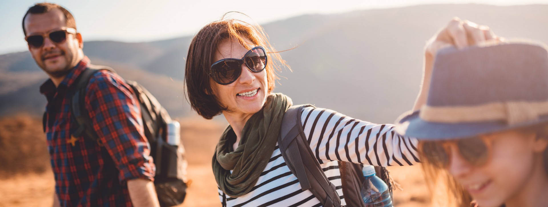 Family on a hike